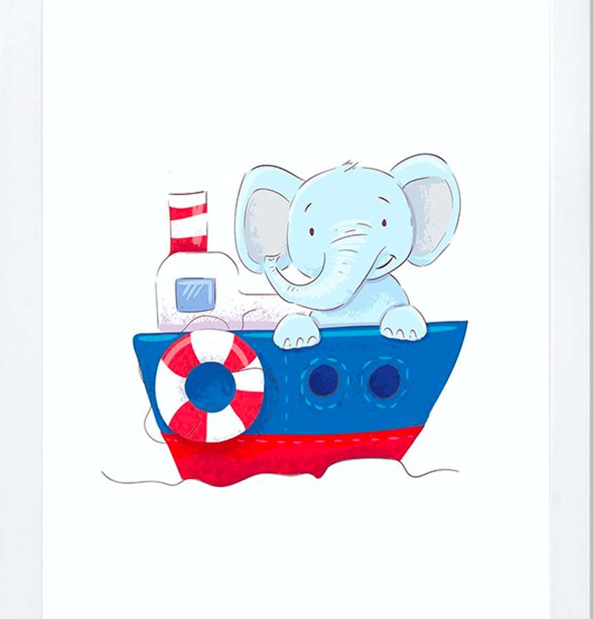 Elephant returns to his country :) jigsaw puzzle online