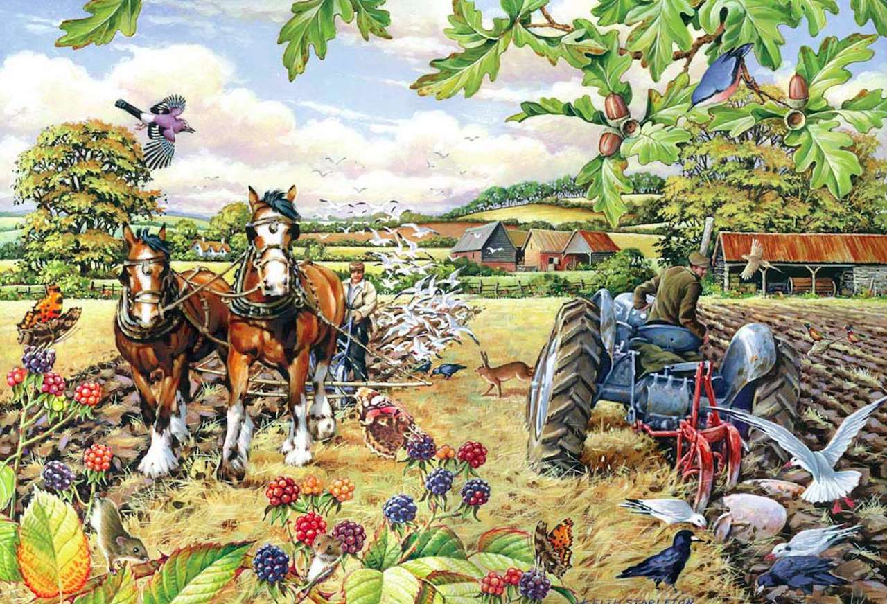 Time to plow the fields jigsaw puzzle online