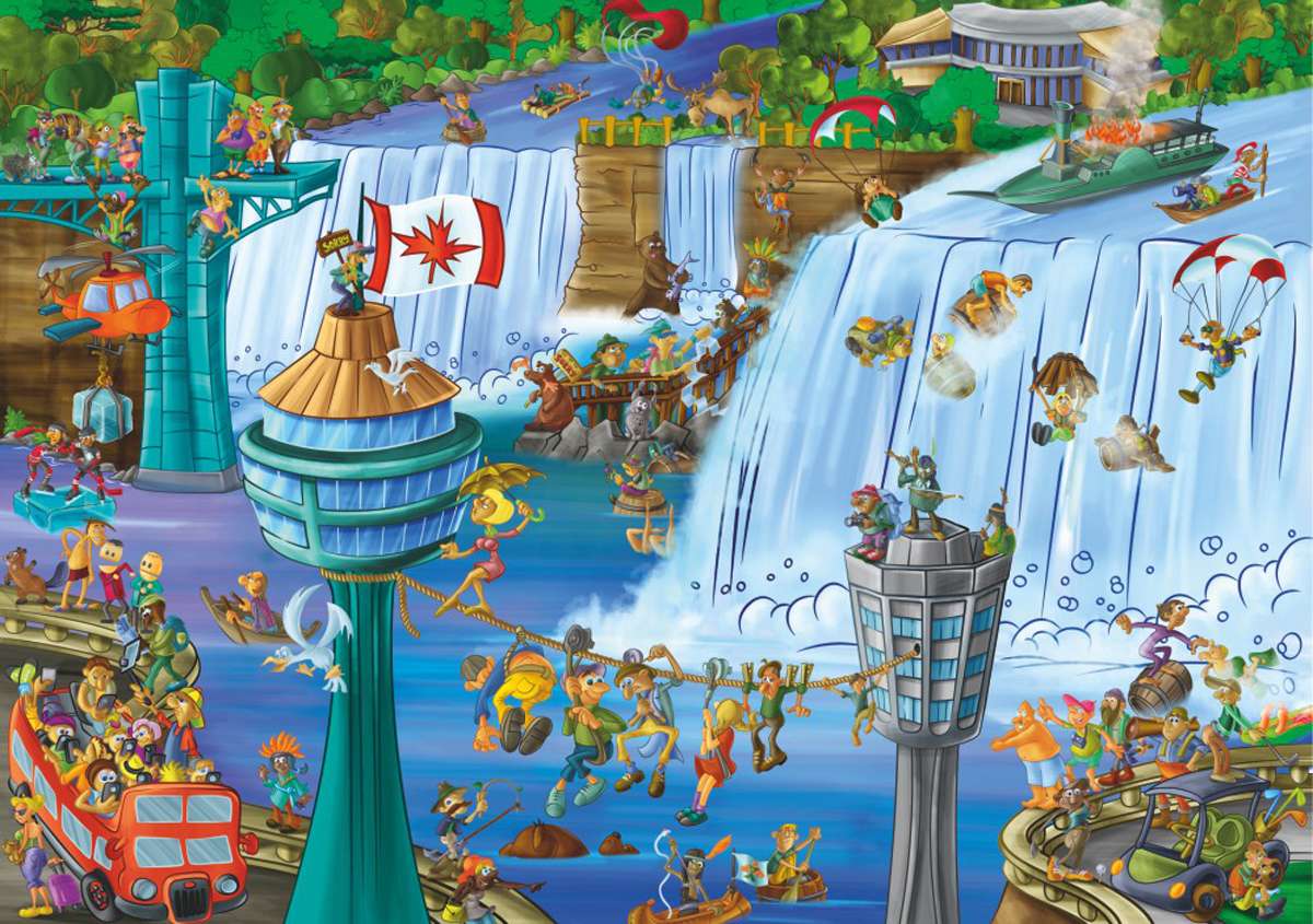 Nebunie peste Cascada Niagara puzzle online