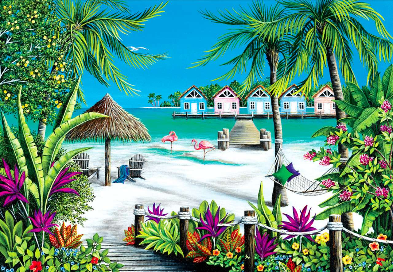 Vakantie in tropische klimaten, dat is het :) online puzzel