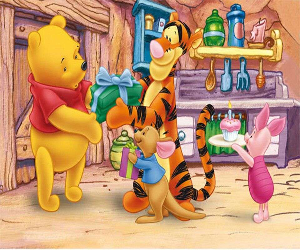 Regali per Winnie the Pooh puzzle online