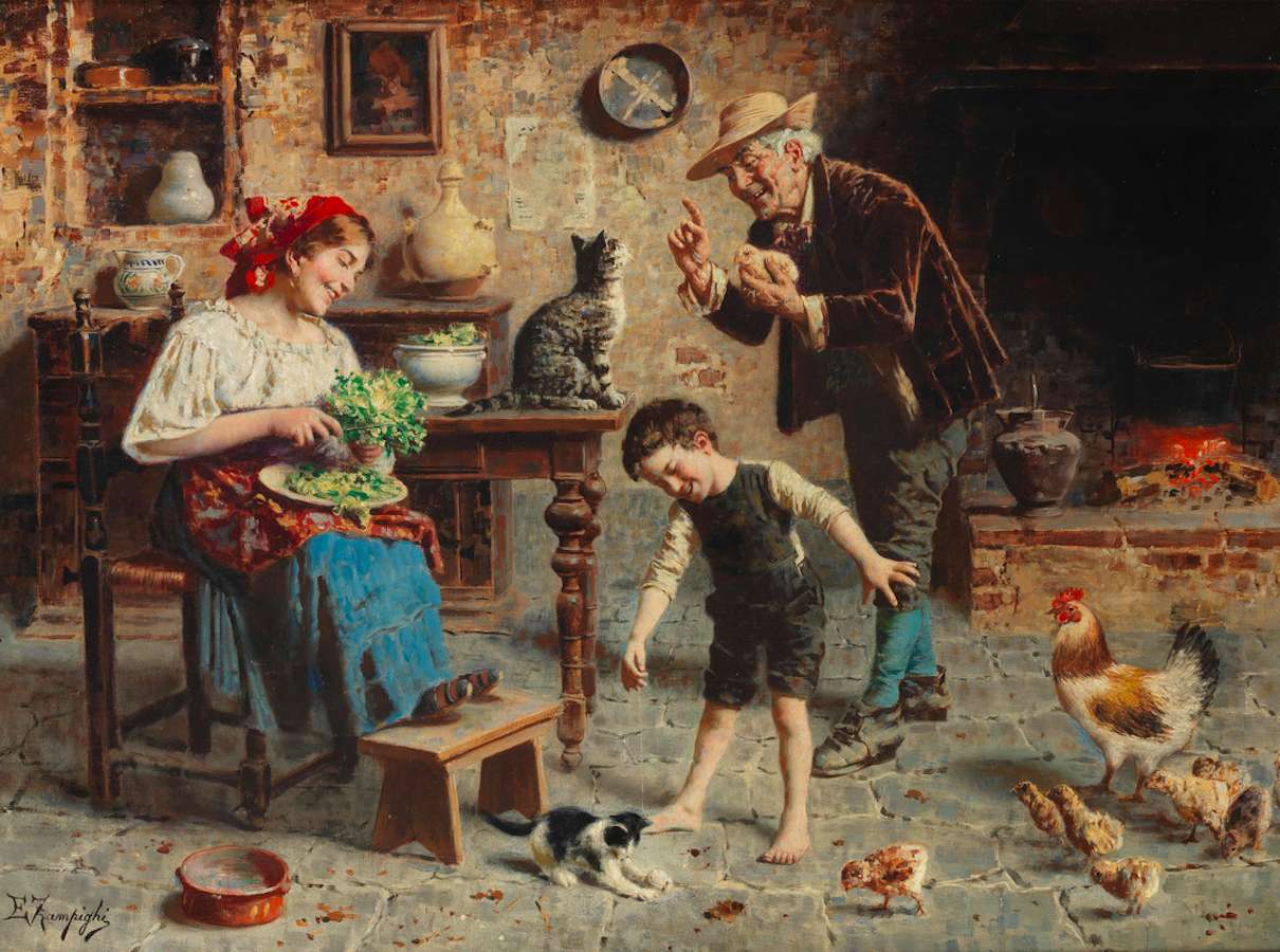 La vita in una vecchia cucina :) puzzle online