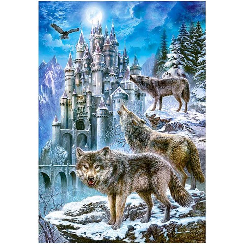 οι λύκοι πλησιάζουν το κάστρο online παζλ