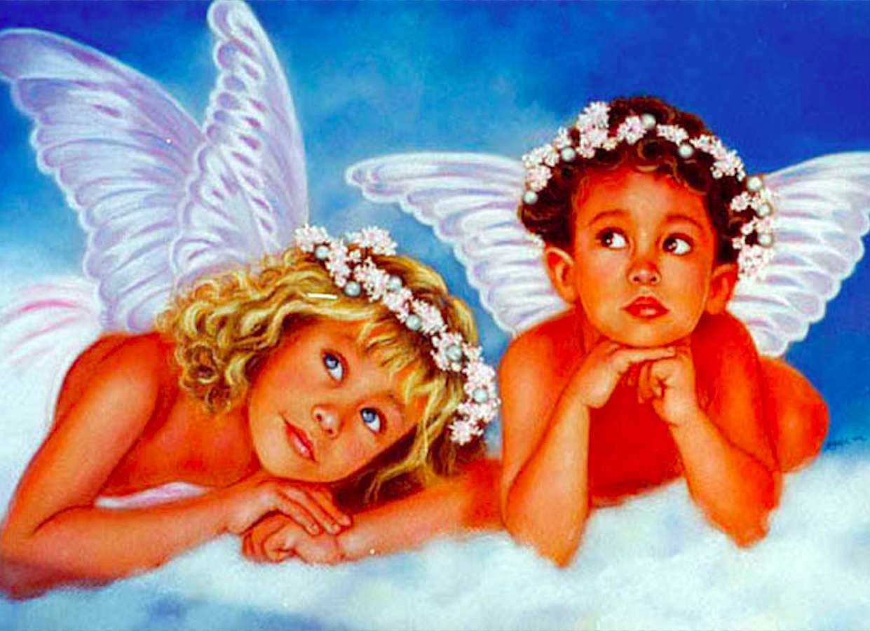 Сладкие ангелы онлайн-пазл