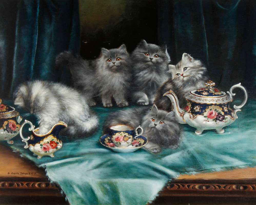Siamese kittens - where is the milk? jigsaw puzzle online