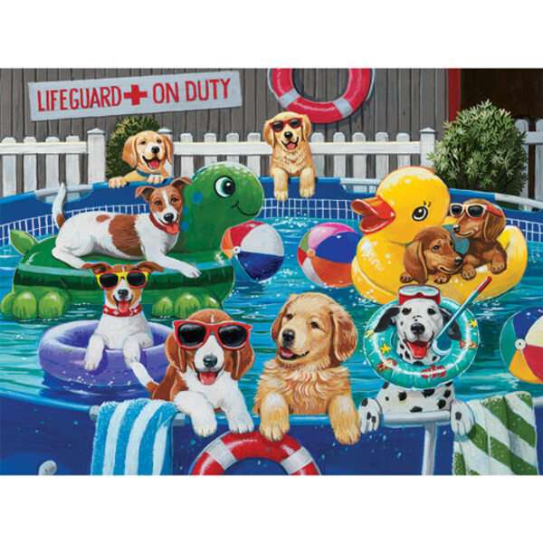 Cachorrinhos para festa na piscina #199 puzzle online