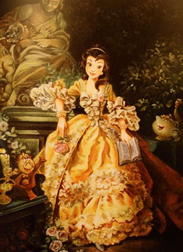 retrato de belle e seus amigos puzzle online
