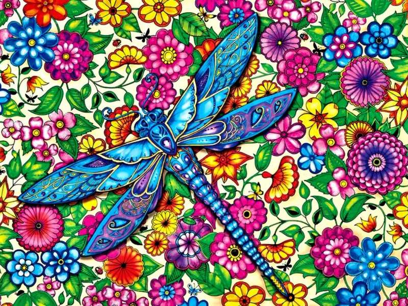 Twisted dragonfly jigsaw puzzle online
