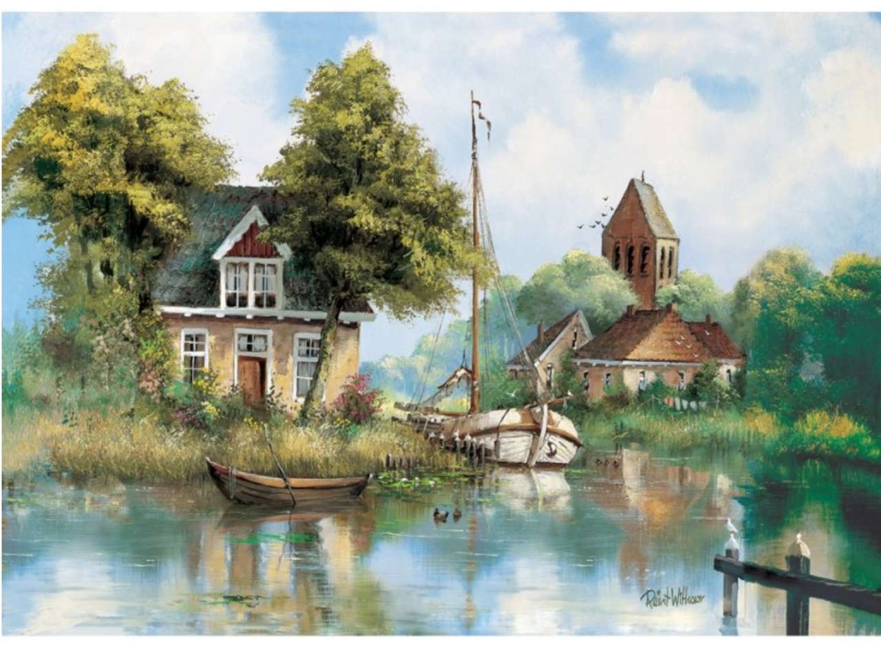 Village at the water's edge online puzzle