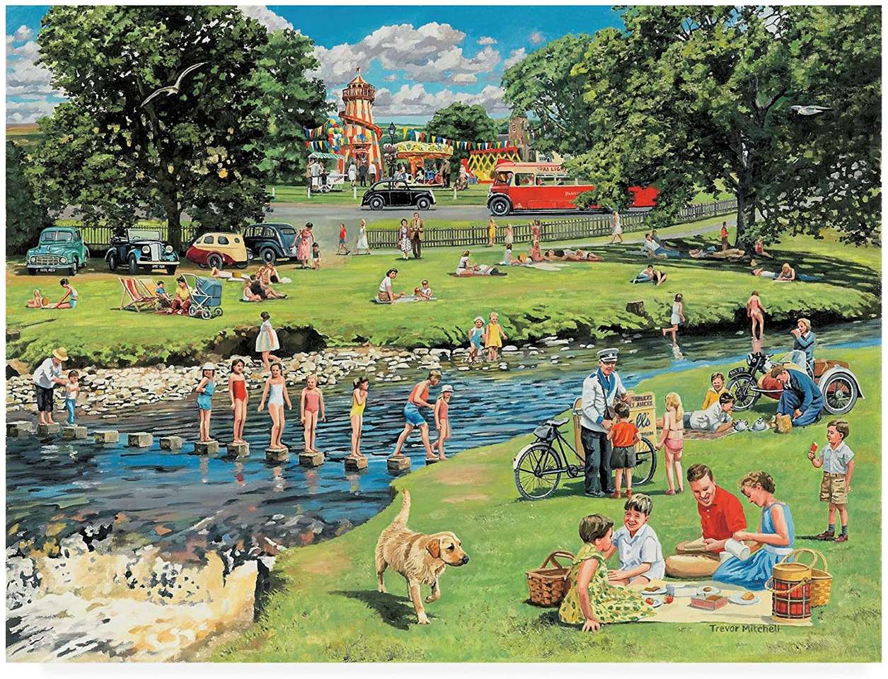 Picknick am Fluss Puzzlespiel online