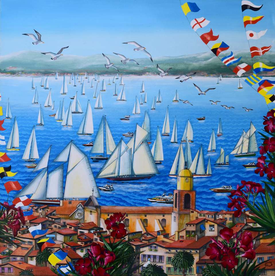 Saint Tropez - sailing yachts jigsaw puzzle online