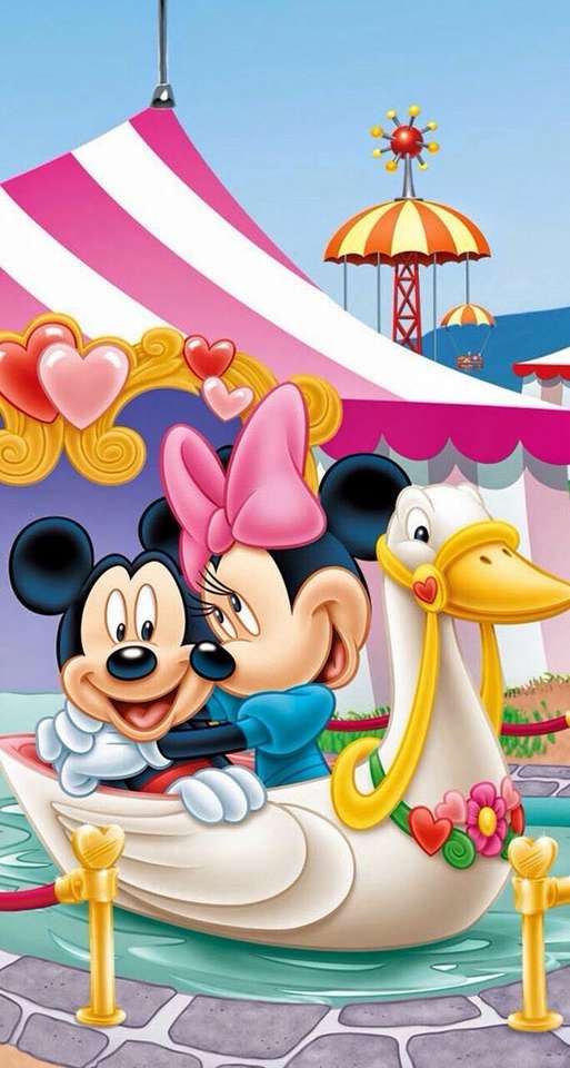 Sonntag Disney Micky und Minnie Maus Shinobi Mun Online-Puzzle