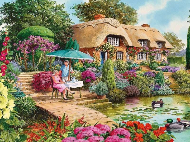 La bellezza del giardino è incantevole puzzle online