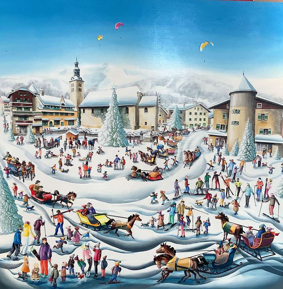 Winter, crazy holiday :) online puzzle