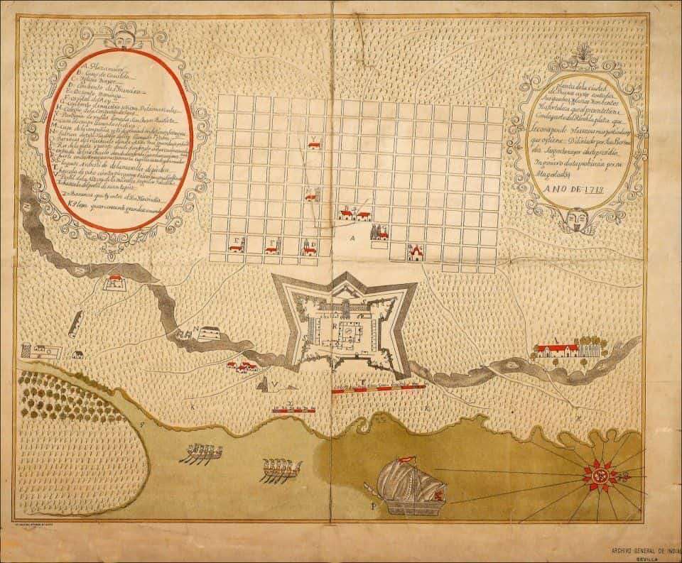 PLAN DE BUENOS AIRES ANNEE 1713 puzzle en ligne