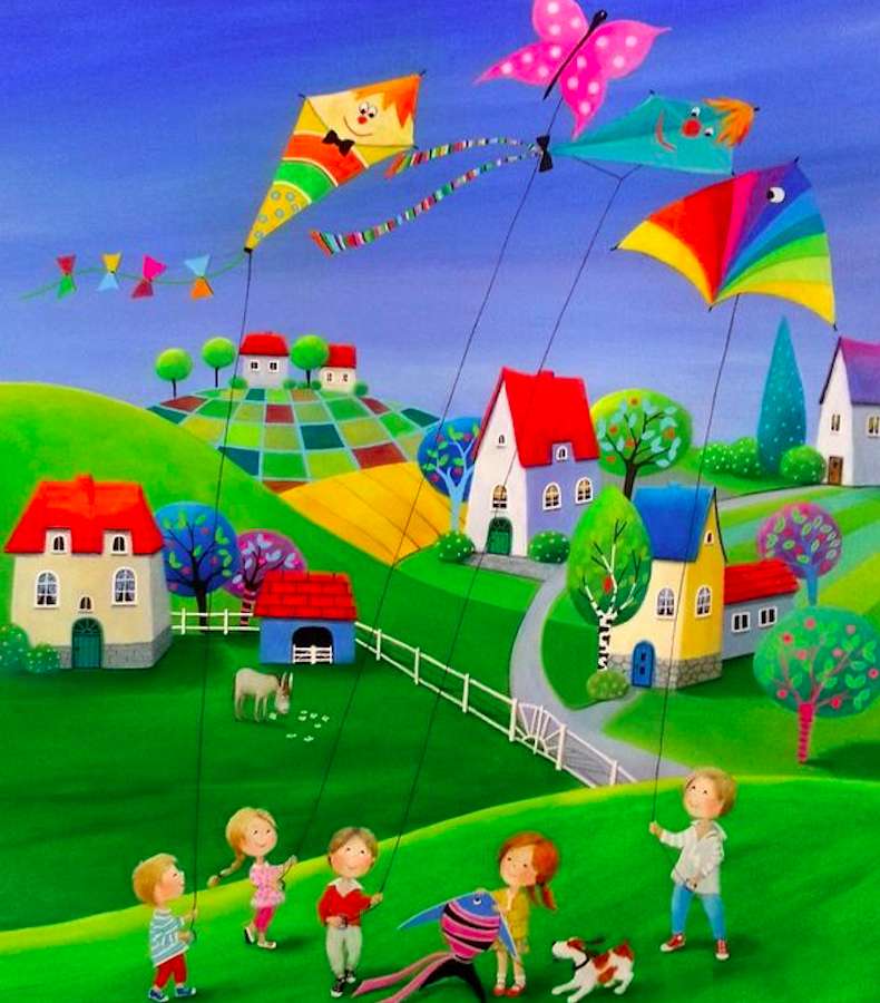 Crazy kites :) online puzzle