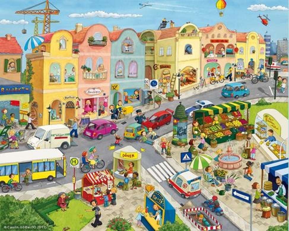 in the city jigsaw puzzle