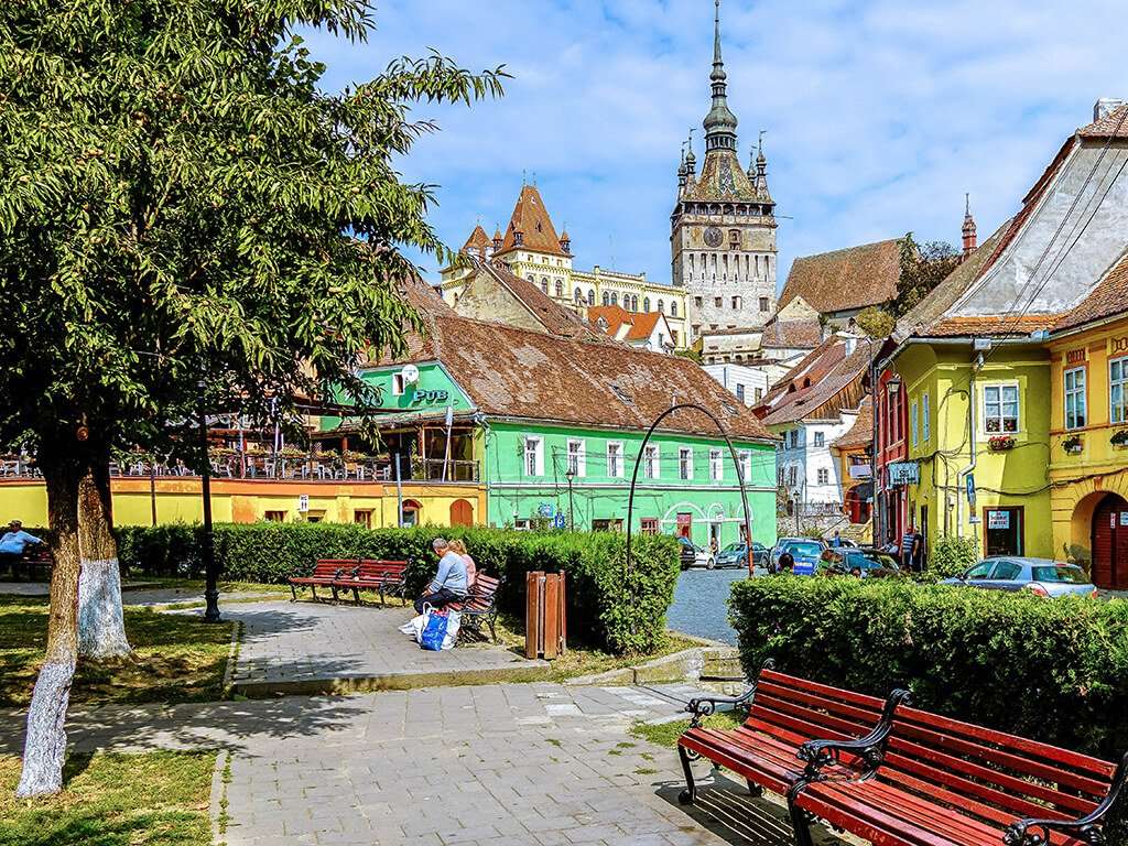 Medieval citadel in Romania jigsaw puzzle online