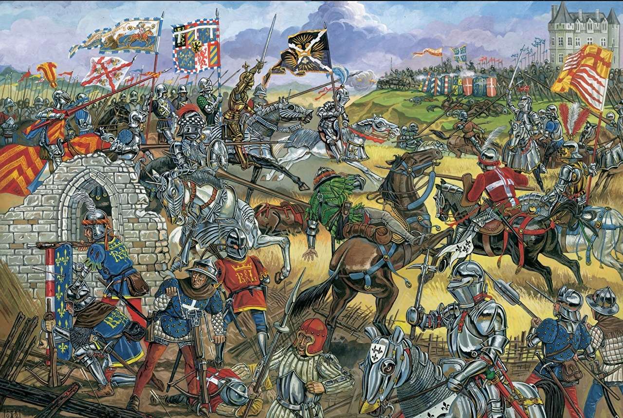 Středověká válka online puzzle