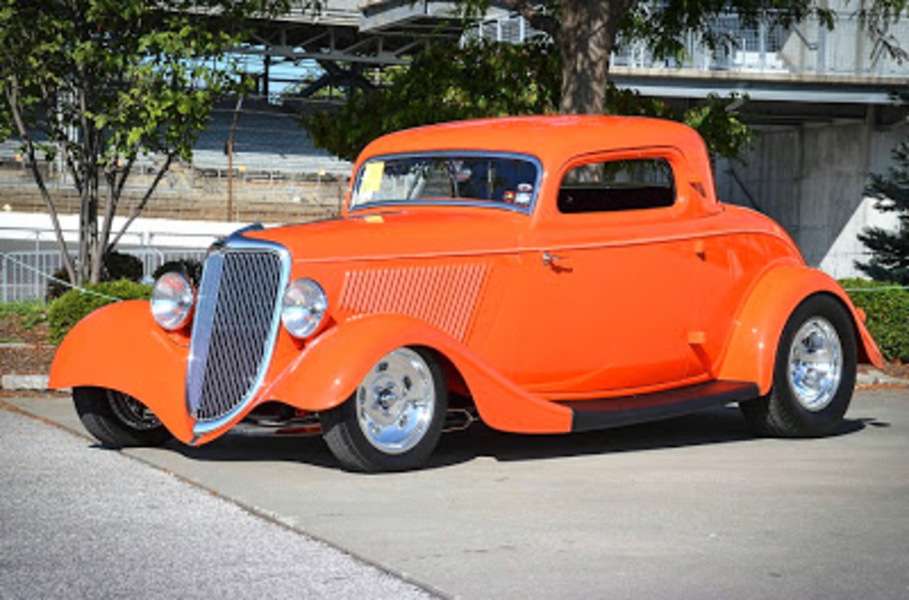 Car Ford 5 Window Coupe Year 1934 #6 online puzzle