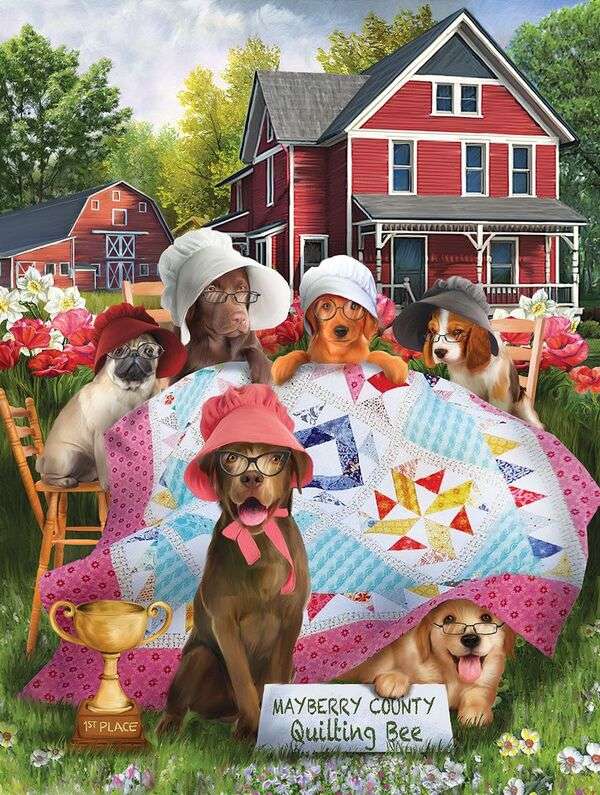 Cuccioli che vendono trapunte #204 puzzle online