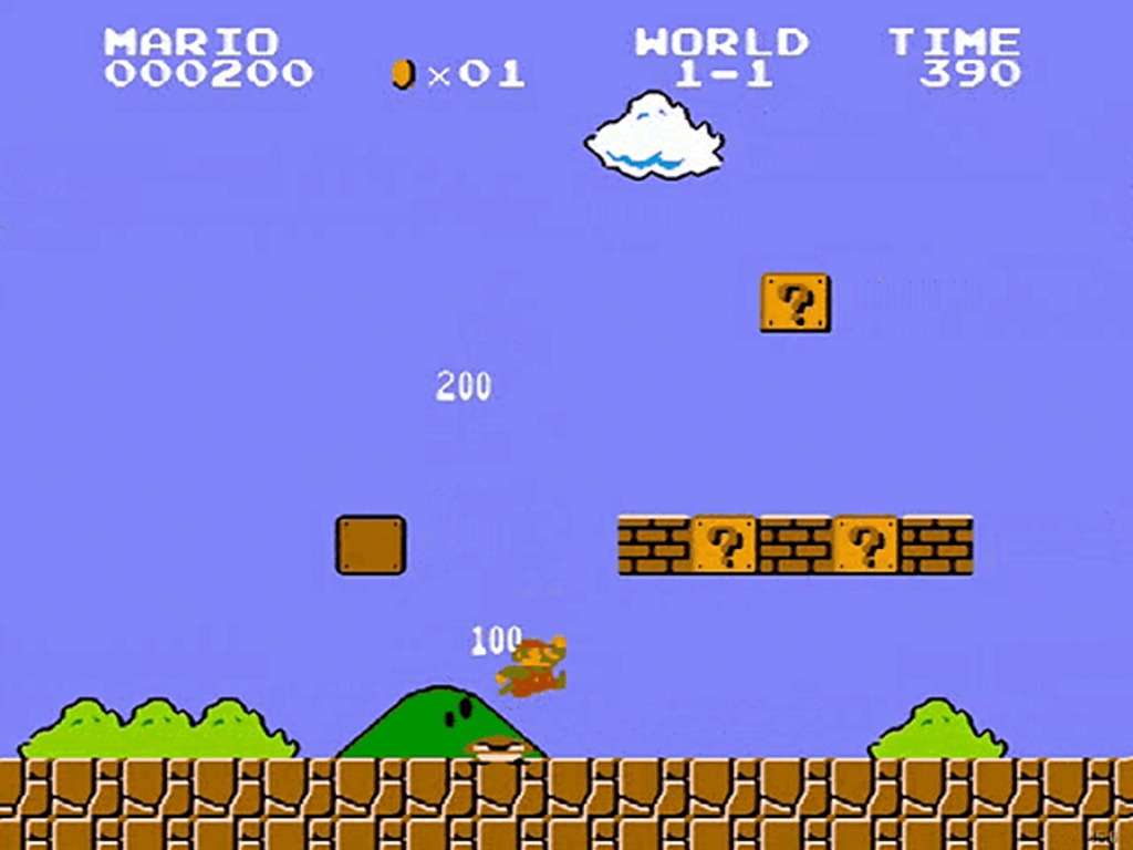 Super Mario Bros 1-1 мир пазл онлайн