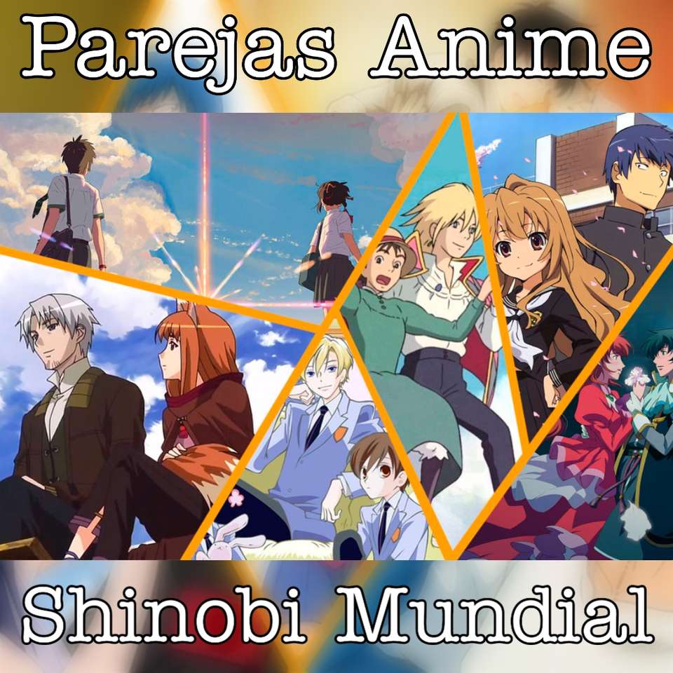 Anime-par i Shinobi World pussel på nätet