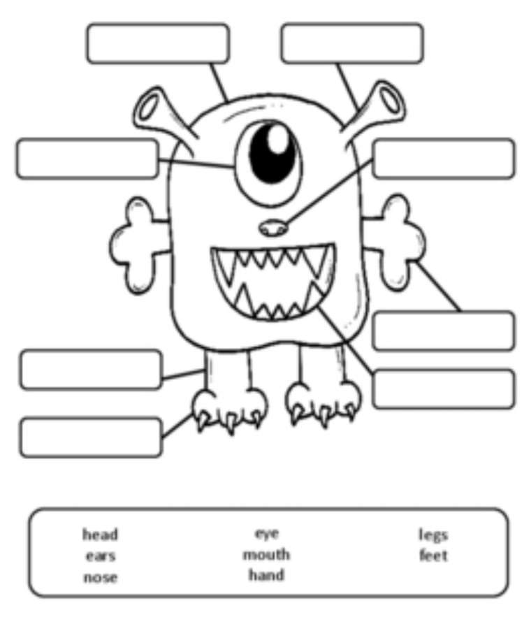 Monster body parts jigsaw puzzle online