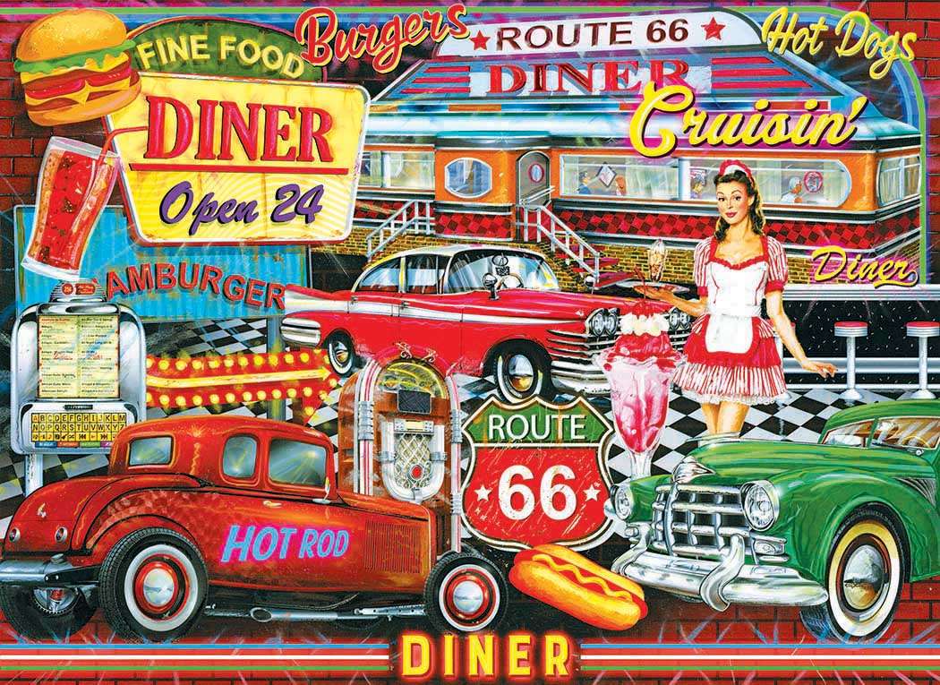 Fast Food from the 50's online puzzle