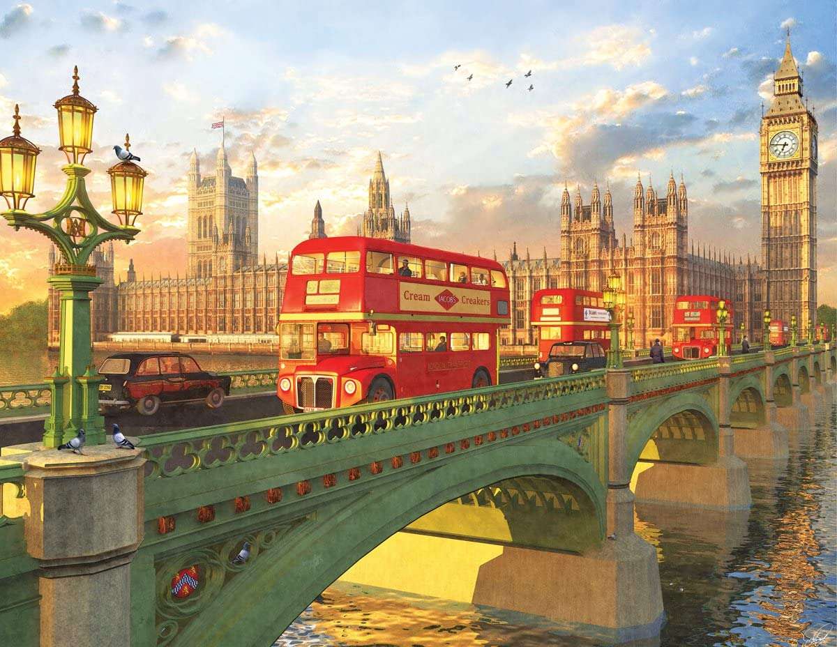 Tram sul ponte a Londra puzzle online