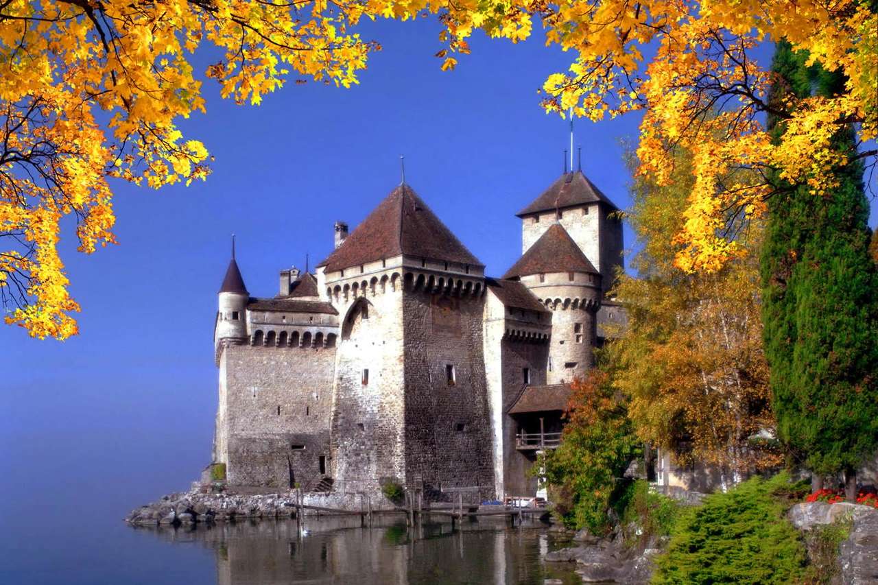 Schloss in der Schweiz Online-Puzzle