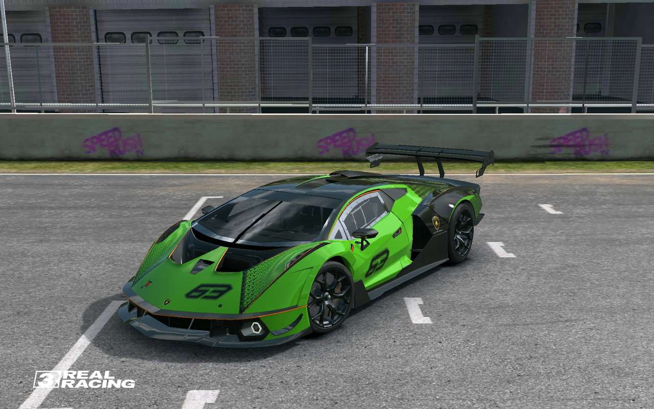 Skutečné závodní 3 Lamborghini essenza SCV12 online puzzle