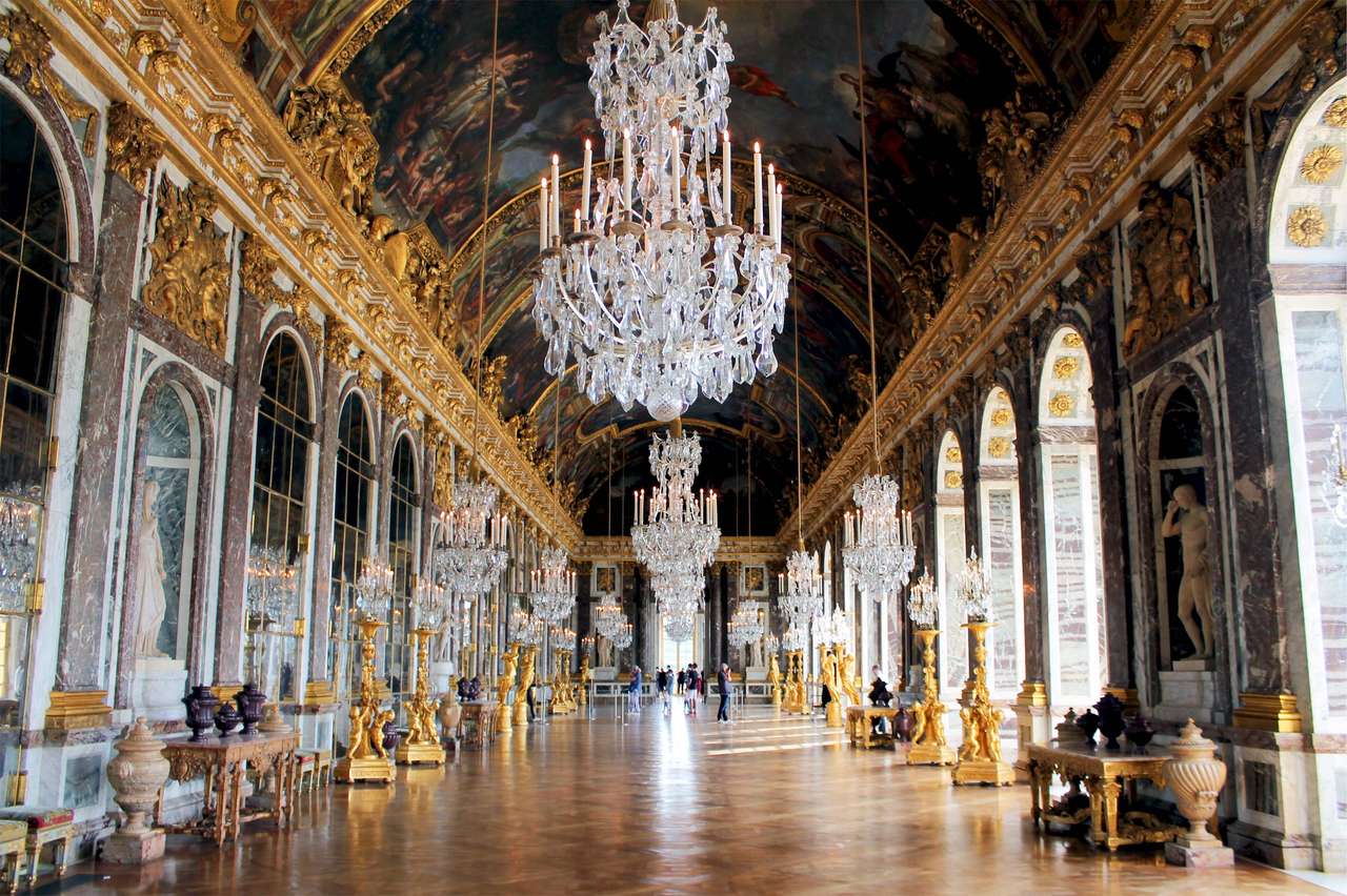 Zrcadlový sál, palác ve Versailles online puzzle