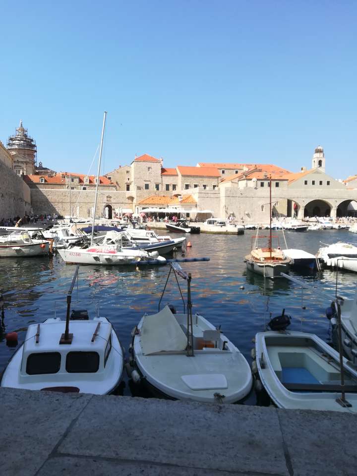 Barcos em Dubrovnik quebra-cabeças online