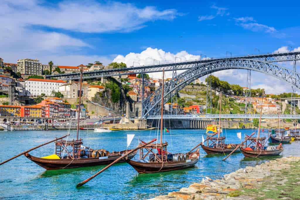 Мост Людовика I в Порту пазл онлайн