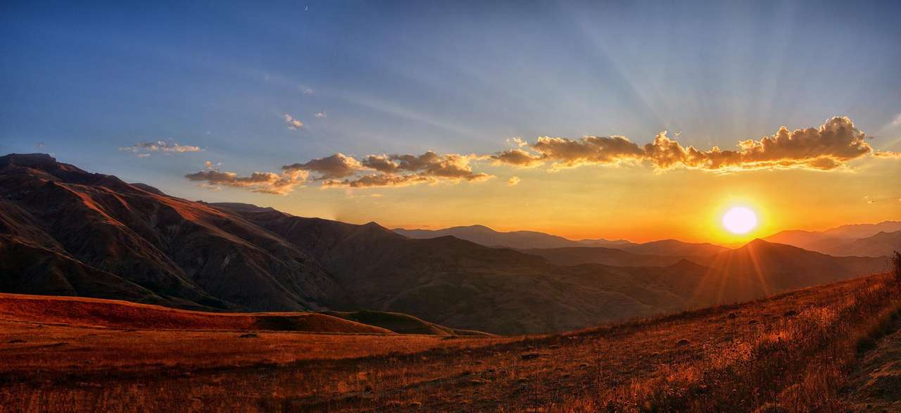 Panoramisch Zonsondergang online puzzel