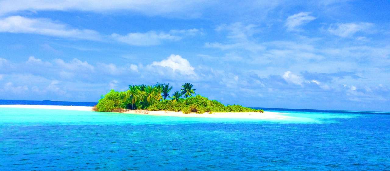 Малдивски плаж онлайн пъзел
