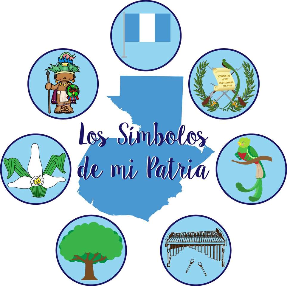 Nationale symbolen van Guatemala online puzzel