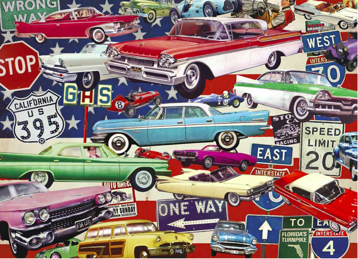 Autos der 50er Jahre Puzzlespiel online