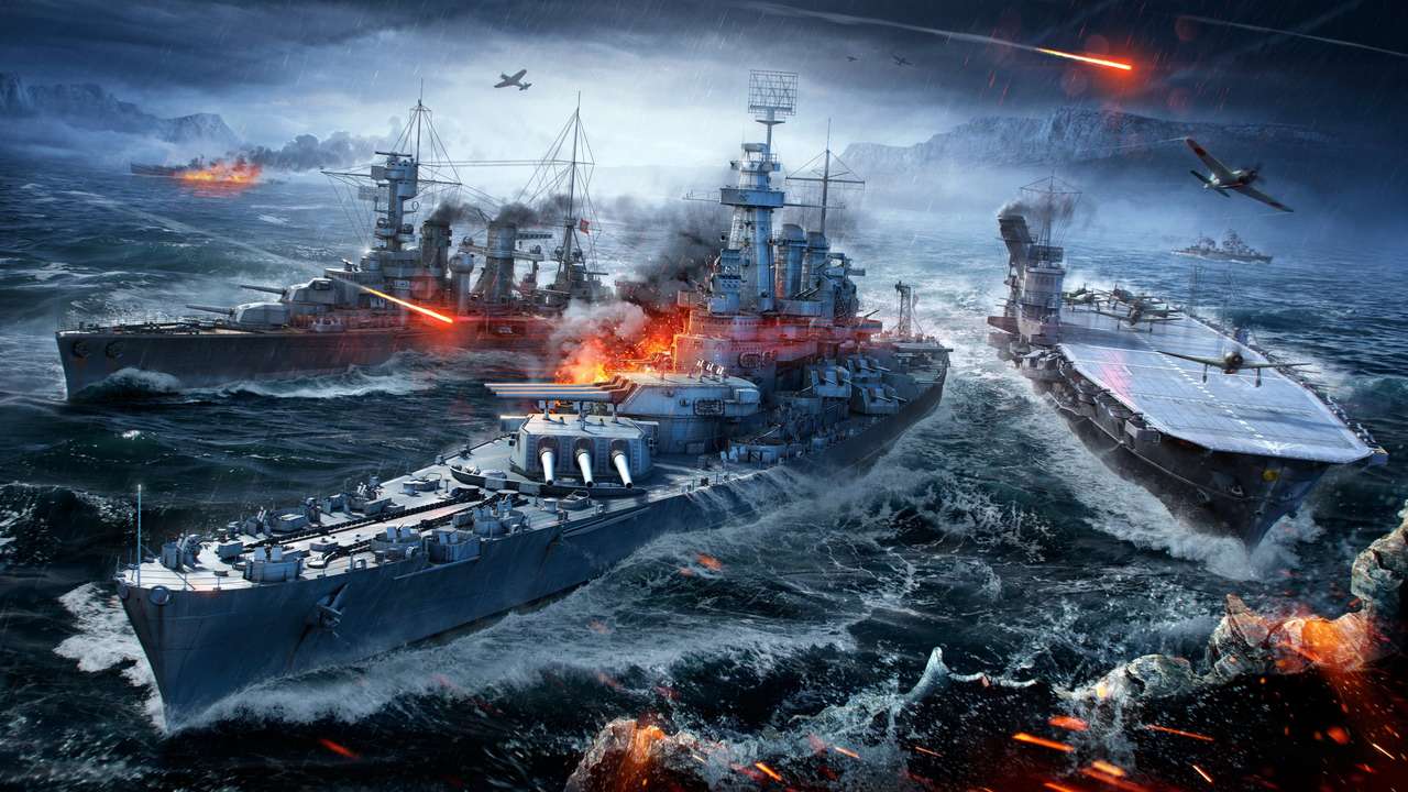 námořní bitva skládačky online