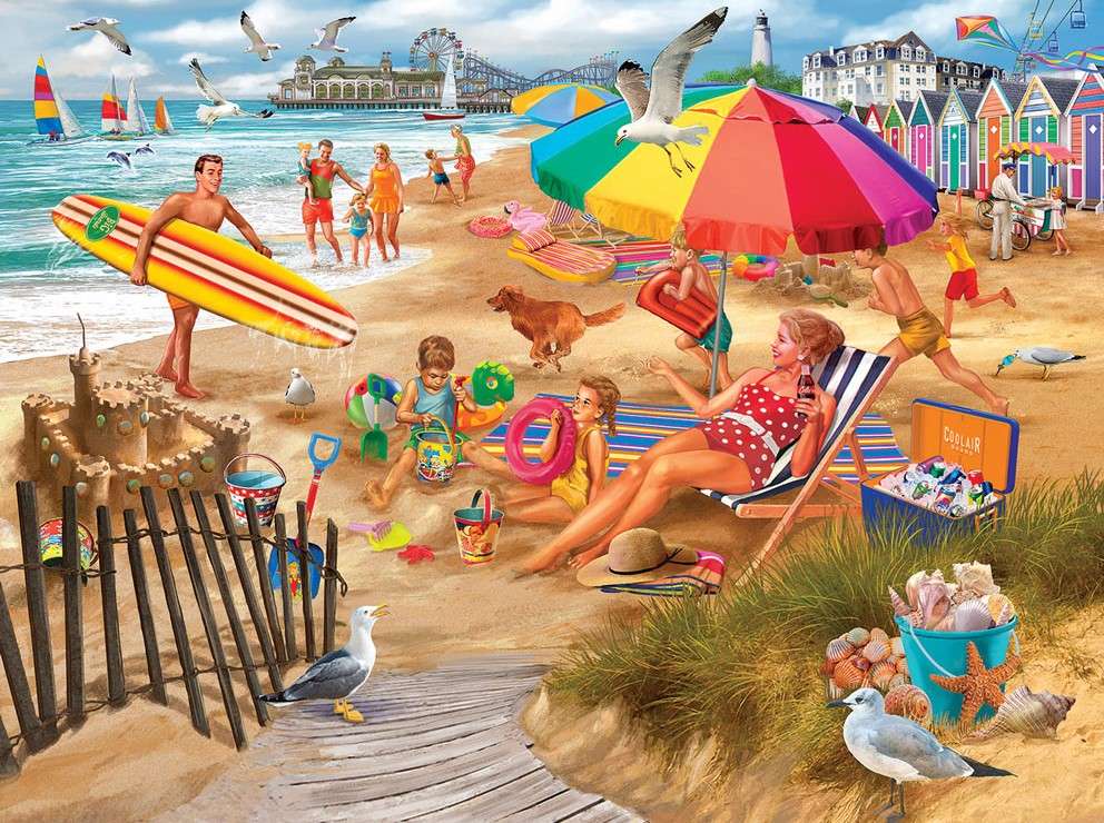 Distracție de vară pe litoral jigsaw puzzle online