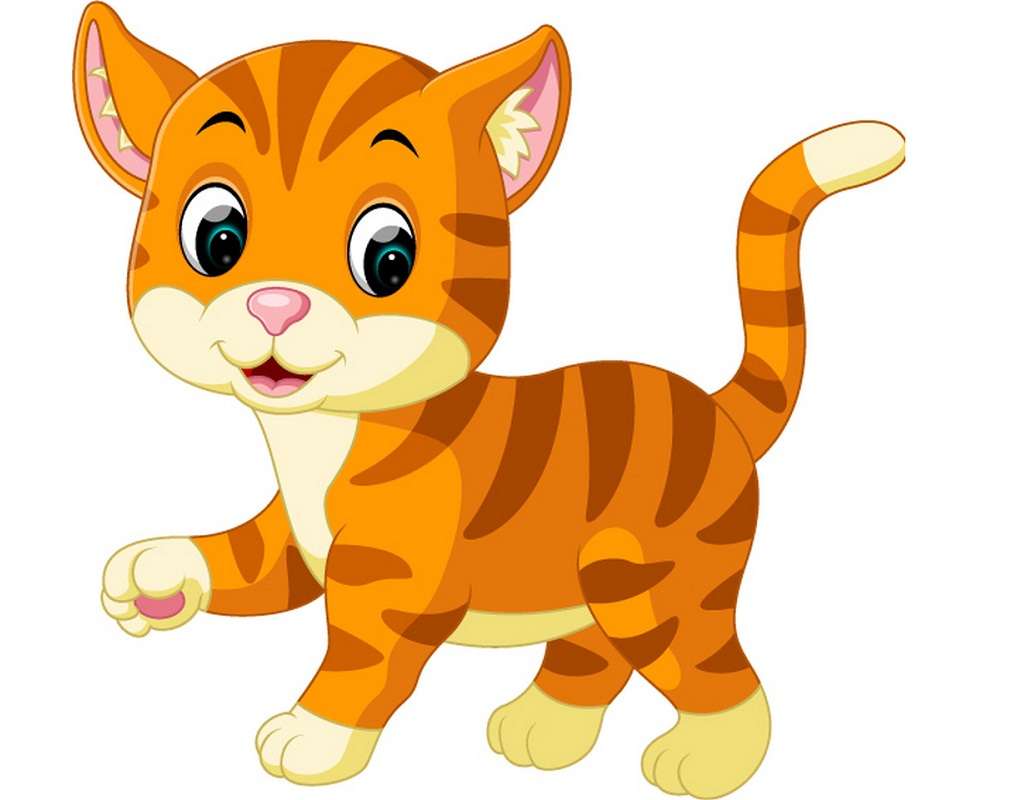 Симпатичная маленькая кошка онлайн-пазл