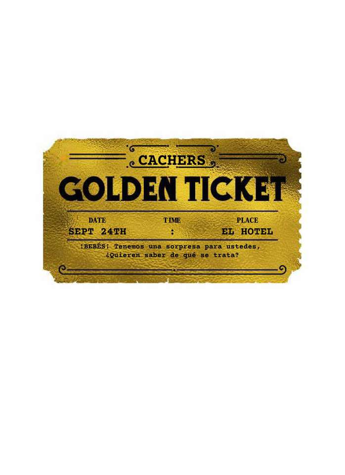 Golden Ticket cacher online puzzle