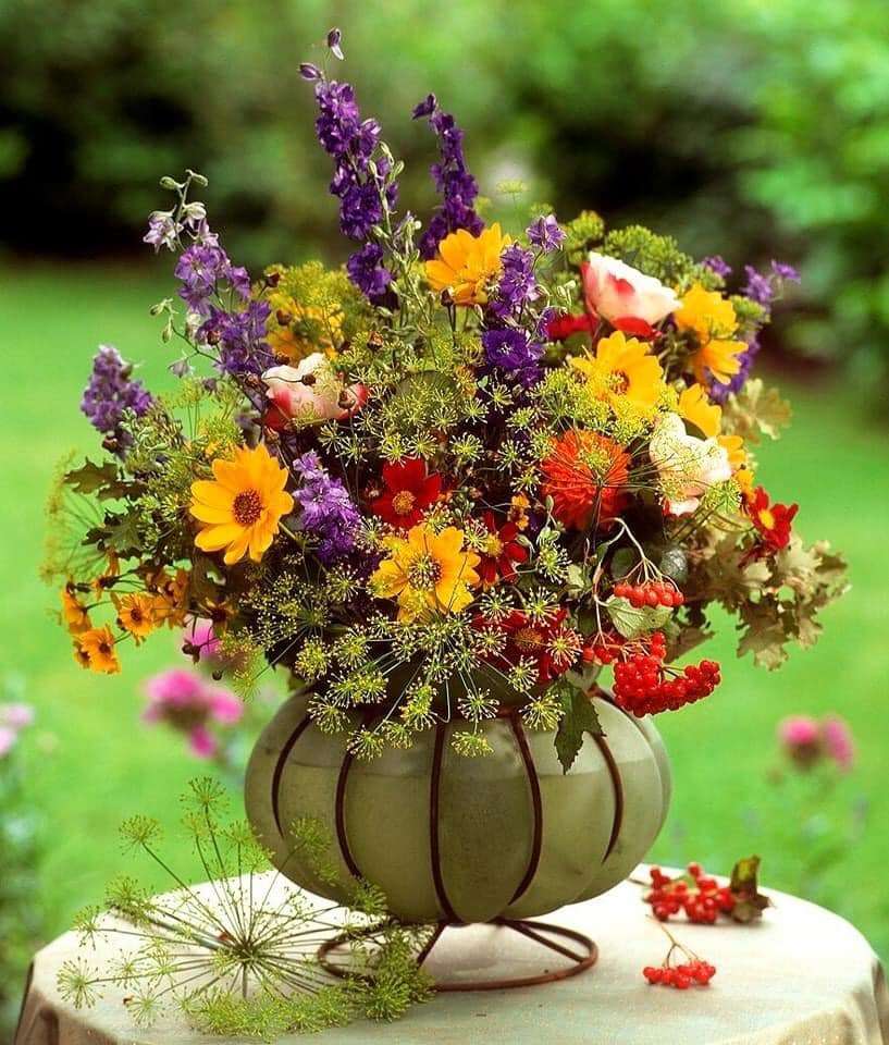Nádherná kytice skládačky online