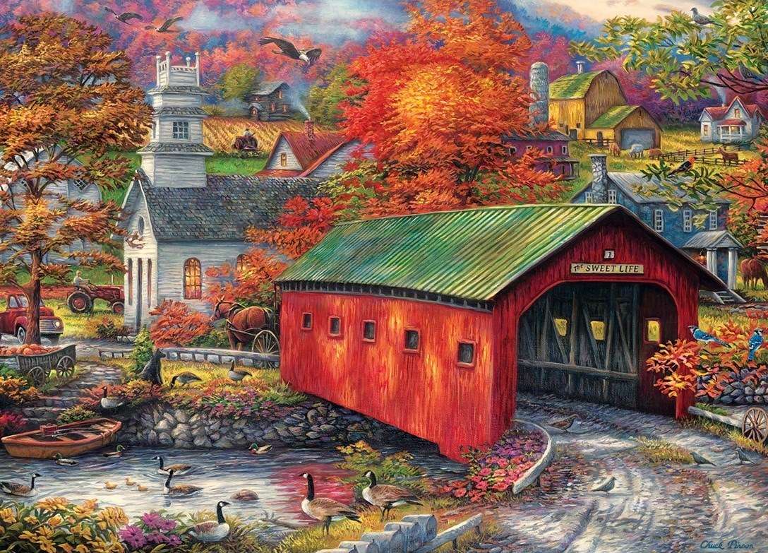 Krásná podzimní krajina skládačky online