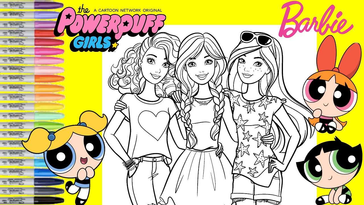 Barbie Powerpuff Girls-foto online puzzel