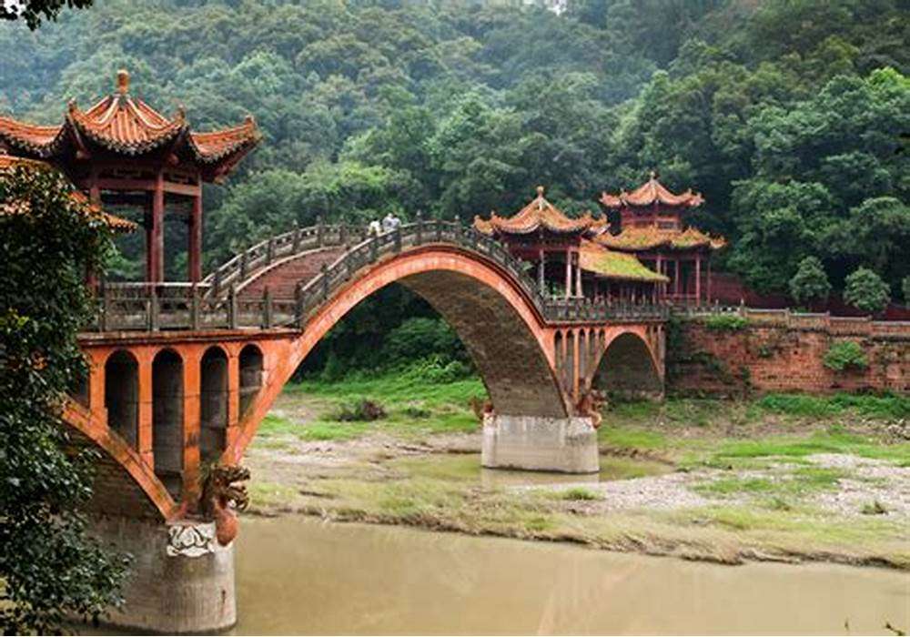 vacker bro i Kina pussel på nätet