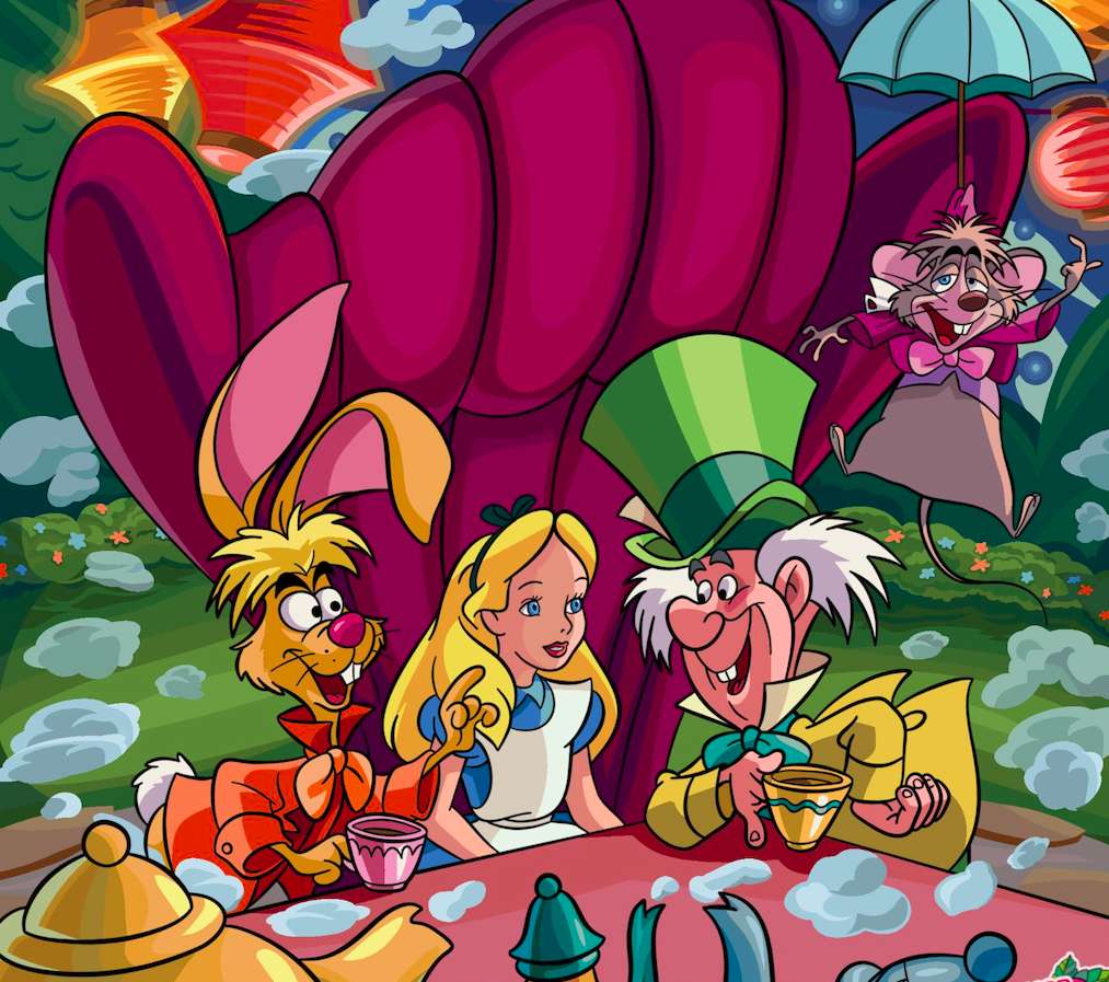 Alice im Wunderland Online-Puzzle