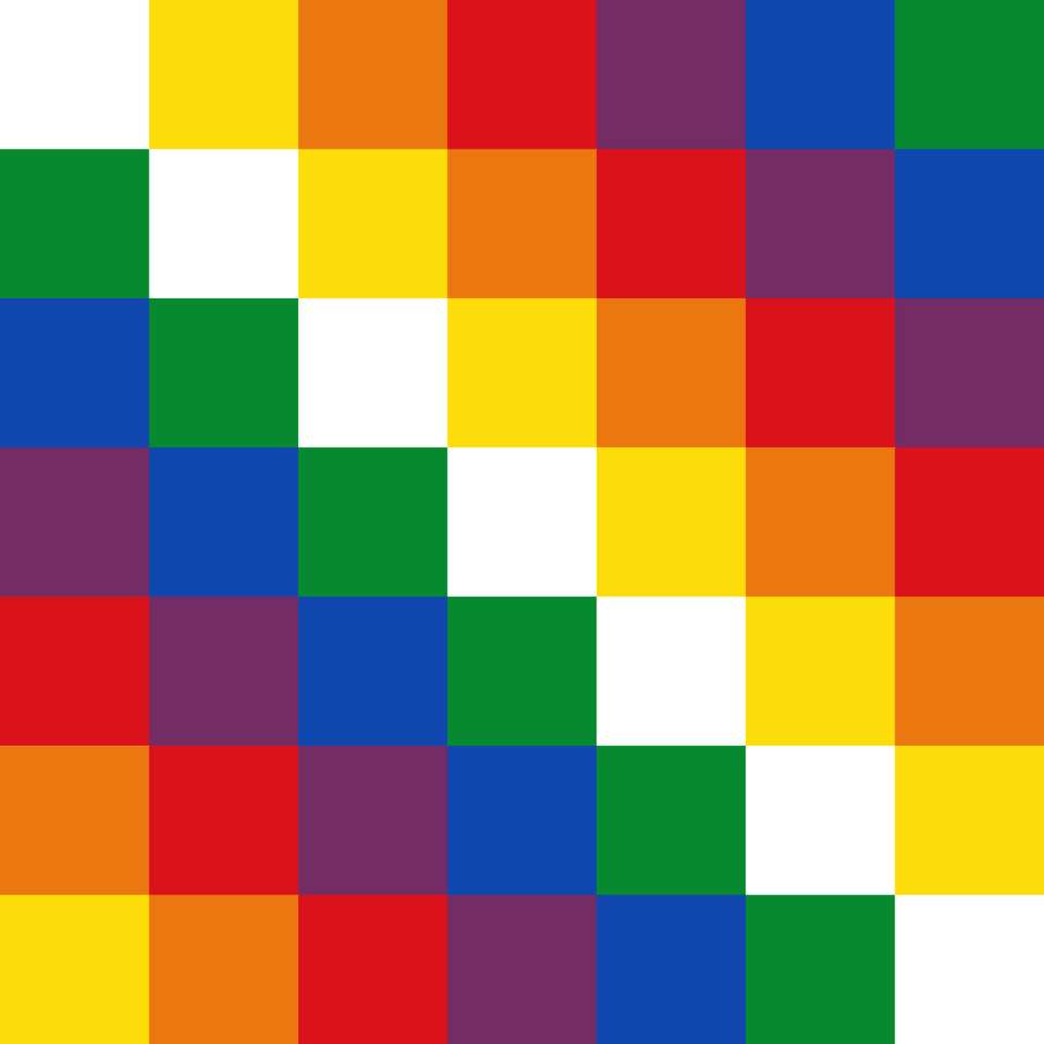 wiphala vlag online puzzel