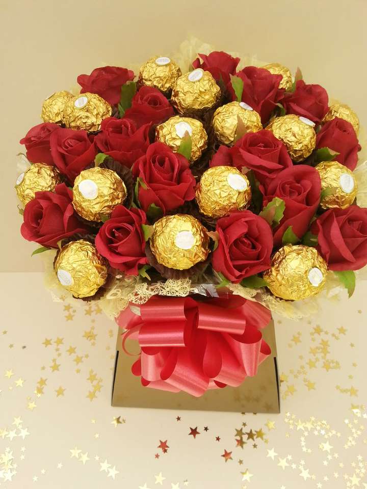 Růže pro dárek skládačky online